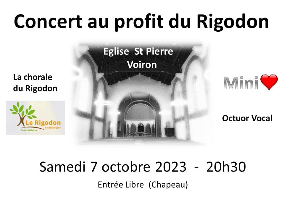 Concert caritatif oct 2023 - Le Rigodon