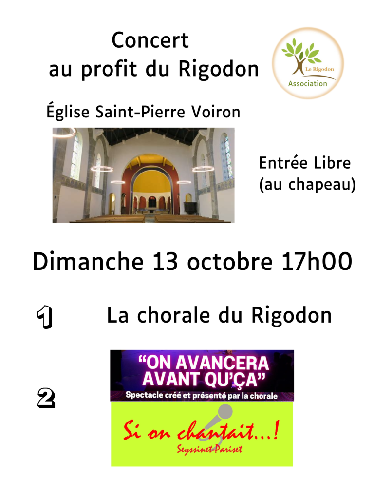 Concert caritatif 13 octobre 2024